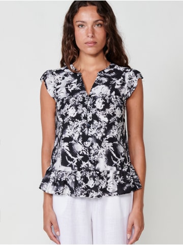 KOROSHI KurzÃ¤rmelige blusen. in SCHWARZ