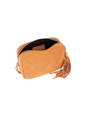 IZIA Damen Crossbody Bag Aus Leder in Hellkamel