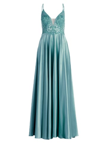 Vera Mont Abendkleid mit Placement in Bright Jade