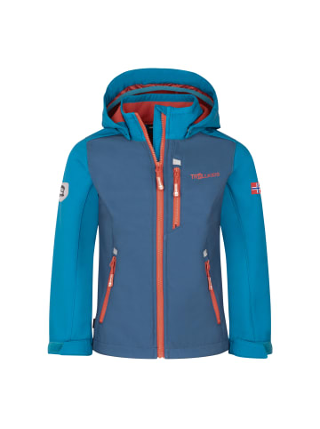 Trollkids Softshelljacke Balestrand in dark petrol
