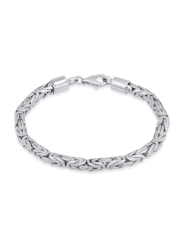 KUZZOI Armband 925 Sterling Silber Twisted in Silber