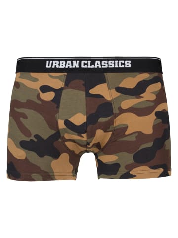 Urban Classics Boxershorts in wood camo