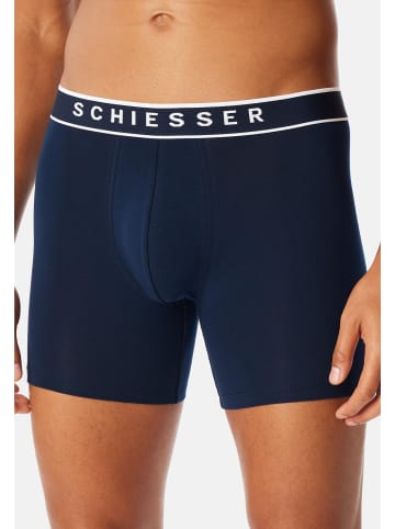 Schiesser Long Short / Pant 95/5 Multipacks in Nachtblau