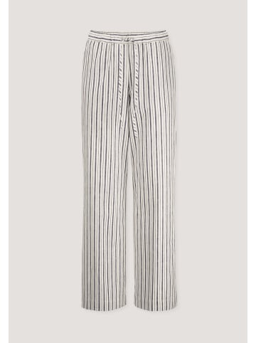 Hessnatur Hessnatur Gewebe Streifen Hose Relaxed aus Leinen und Baumwolle in naturweiss