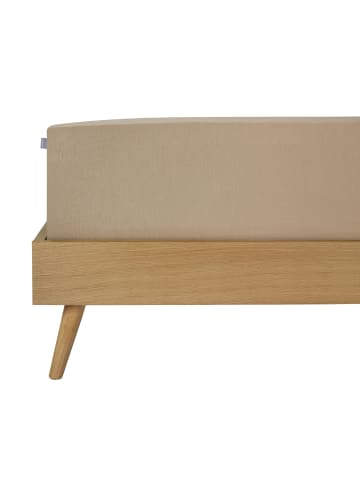 Schiesser Jersey-Elasthan-Spannbettlaken Flexi in Cappuccino