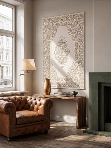 KADIMA DESIGN ERESMA Kurzflorteppich Creme 160x230 Orientalisch Polyester Wohnzimmer in Creme