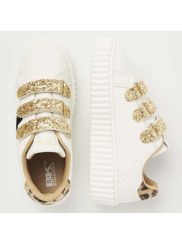 British Knights Sneaker Bliss velcro in weiss/goldfarben/leopard/schwarz