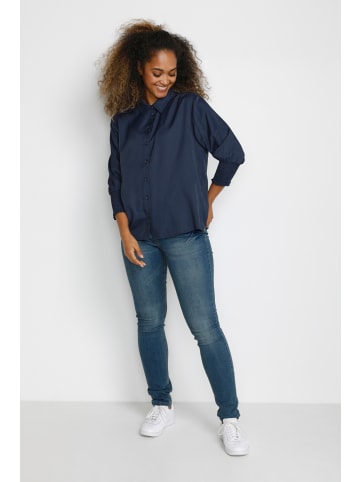 Cream Kurzarmhemd NolaCR Oversize fit in Total Eclipse