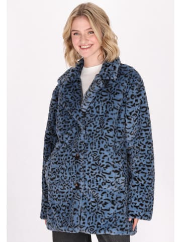 myMo Damen Coat in Blau Schwarz