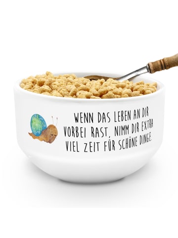 Mr. & Mrs. Panda Müslischale Schnecke Sir mit Spruch in Weiß
