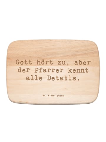Mr. & Mrs. Panda Holzschneidebrett Spruch Pfarrer Details mit Sp... in Transparent