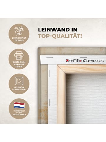 MuchoWow Leinwand Bilder Dunkelrot
