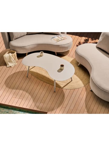 Beliani Couchtisch PARORI in Beige - (W) 130 x (H) 81 x (L) 65 cm