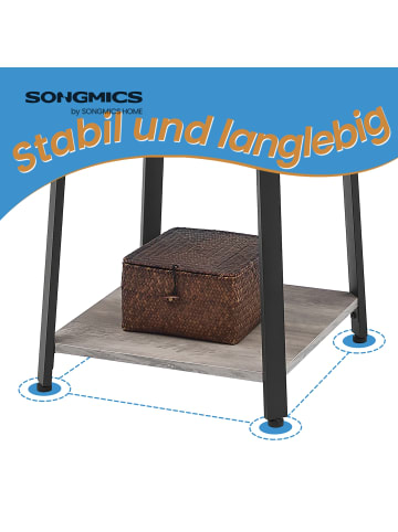 VASAGLE Garderobenständer Barnet in Greige-Schwarz - (B)43 x (H)180 x (T)43 cm
