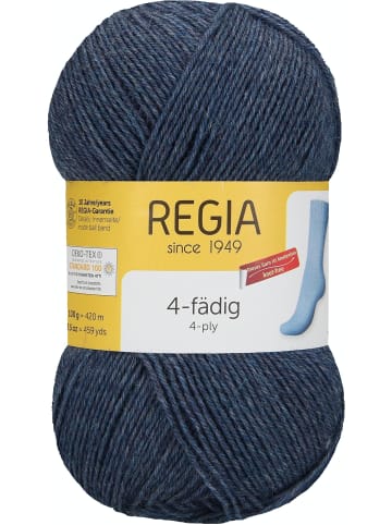 Regia Handstrickgarne 4-fädig Uni, 50g in Jeans Streaked