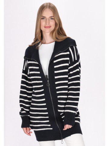 DreiMaster Damen Cardigan in Marine Wollweiss