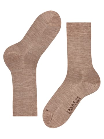 Falke Socken Sensitive Berlin in Nutmeg melange