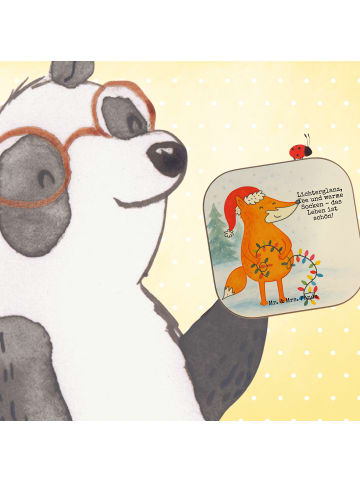Mr. & Mrs. Panda Tischschoner Fuchs Weihnachten Design mit Spruch in Weiß