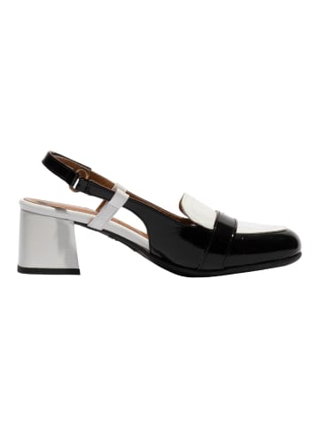 Fly London Sandalen in Weiß/Schwarz