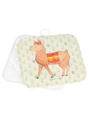 Mr. & Mrs. Panda Topfuntersetzer Alpaka Stolz ohne Spruch in Kaktus Grün