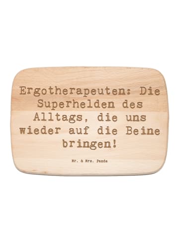Mr. & Mrs. Panda Schneidebrett Spruch Ergotherapeutin Superhelde... in Transparent