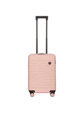 BRIC`s BY Ulisse - 4-Rollen-Kabinentrolley 55 cm (grey blue) in pearl pink