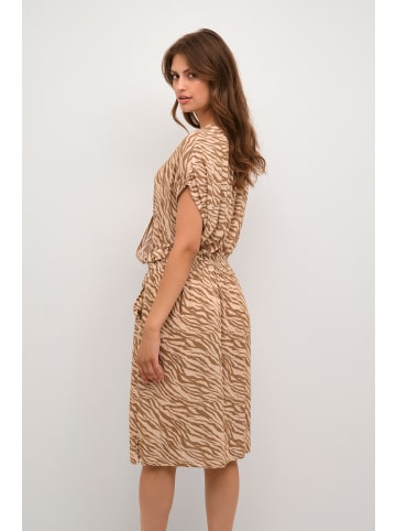 Kaffe Kleid KAjenn Regular fit in Sand/Brown Animal Print