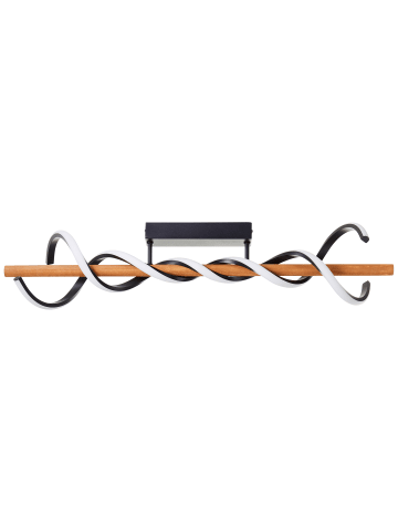 Brilliant 80 cm, 5200 lm, 3000K, dimmbar, Holz, schwarz/braun