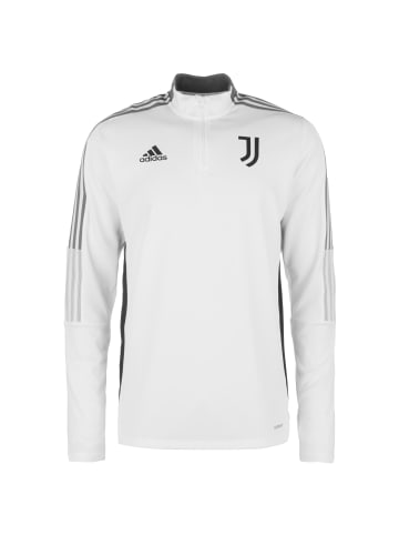 adidas Performance Sweatshirt Juventus Turin in weiß / grau