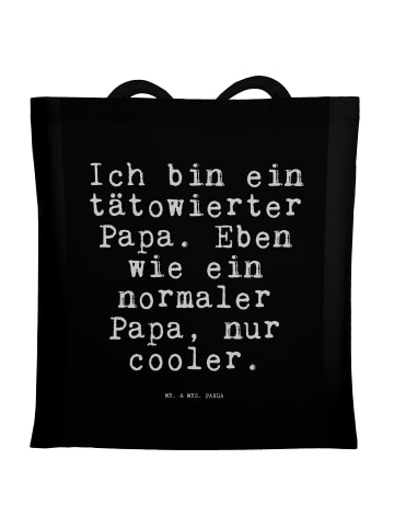 Mr. & Mrs. Panda Umhängetasche Ich bin ein tätowierter... mit Sp... in Schwarz