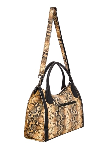 faina Women Handbag in Schlange Braun