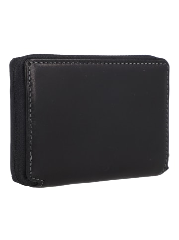 Braun Büffel Arezzo Kreditkartenetui RFID Schutz Leder 11.5 cm in schwarz