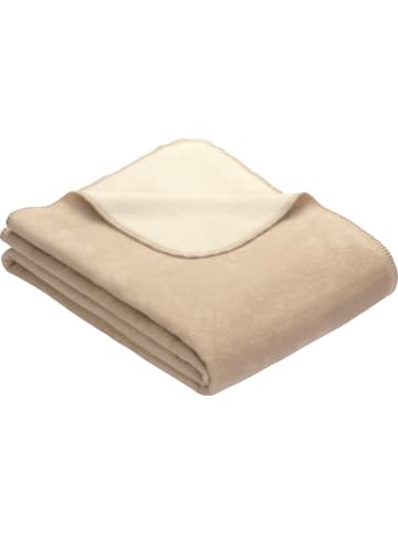 Erwin Müller Baumwollmischung Wohndecke Matera in creme/wollweiß