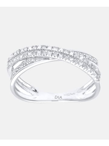 Diamant L'éternel Ring aus 375 Weißgold mit 0.15 Karat Diamant