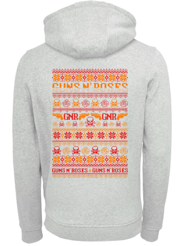 F4NT4STIC Hoodie Guns And Roses Christmas in grau meliert