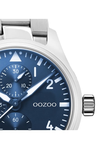 Oozoo Armbanduhr Oozoo Timepieces silber groß (ca. 42mm)