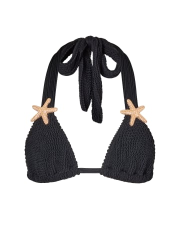 Moda Minx Bikinioberteil Starfish Scrunch Triangle Top in Black