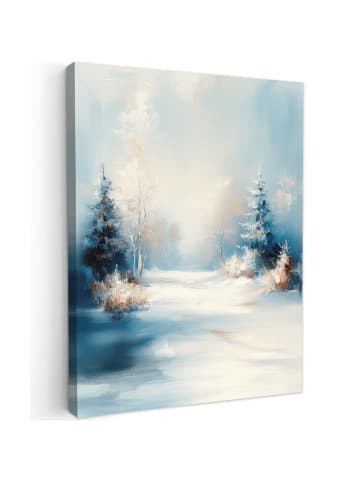 MuchoWow Leinwand bilder Winterwald (BxH)