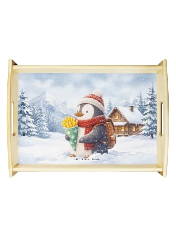 Mr. & Mrs. Panda Tee-Tablett Pinguin Winter Pommes Design ohne S... in Weiß