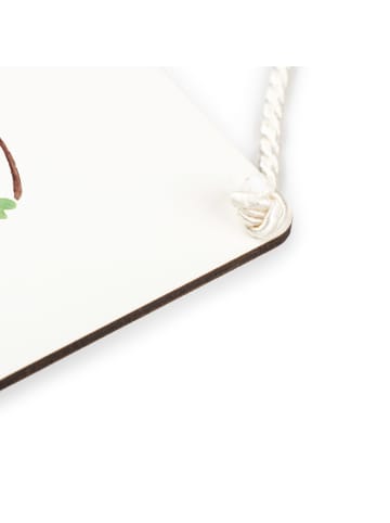 Mr. & Mrs. Panda Wandbild Holz Hummeln Kleeblatt ohne Spruch in Transparent