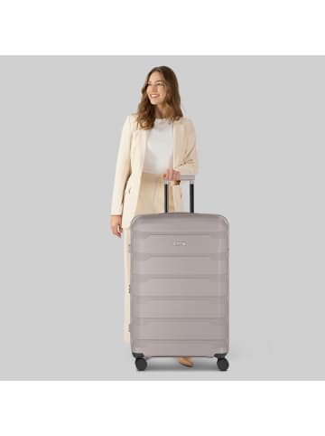 D&N South Dakota 4 Rollen Trolley L 76 cm mit Dehnfalte in champagner