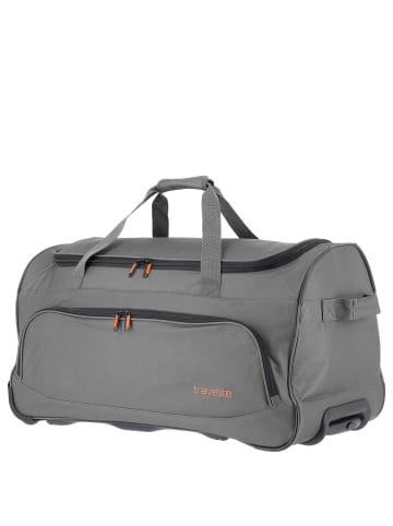 travelite Basics Fresh - Rollenreisetasche 89L 71 cm (bordeaux) in anthrazit