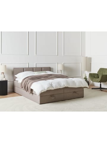 Beliani Doppelbett BARONET in Beige - (W) 163 x (H) 92 x (L) 207 cm