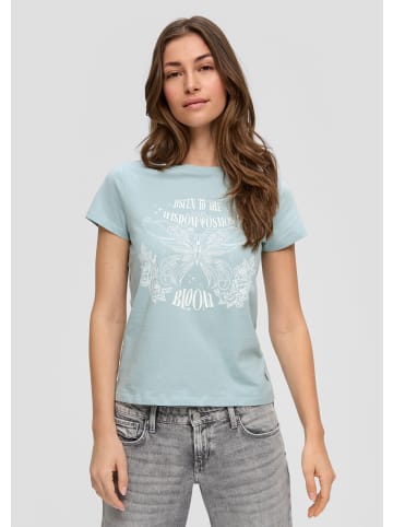QS T-Shirt in 61D0_helles türkis