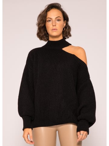 SASSYCLASSY Oversize Cut-Out Pullover in Schwarz
