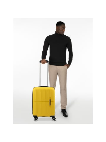 benzi 5754 4 Rollen Kabinentrolley 55 cm gelb