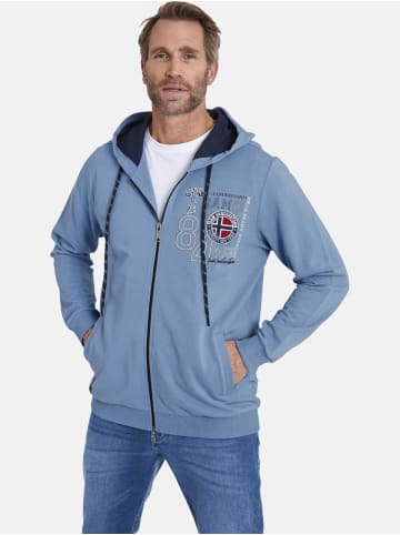 Jan Vanderstorm Sweatjacke HOLVAST in blau