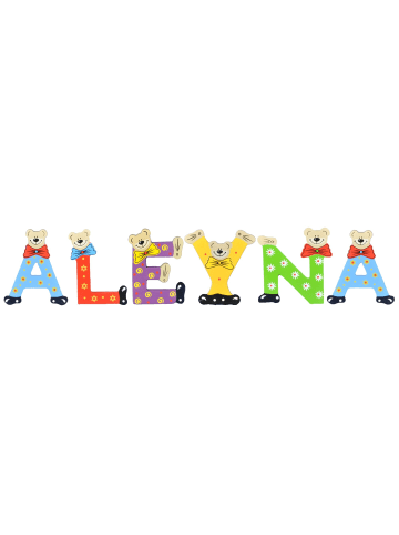 Playshoes Deko-Buchstaben "ALEYNA" in bunt