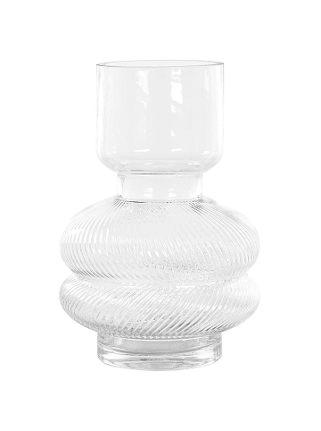 Beliani Blumenvase RODIA in Transparent - (W) 14 x (H) 24 x (L) 14 cm