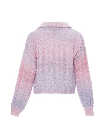 Sookie Damen Strickjacke in LILA WOLLWEISS